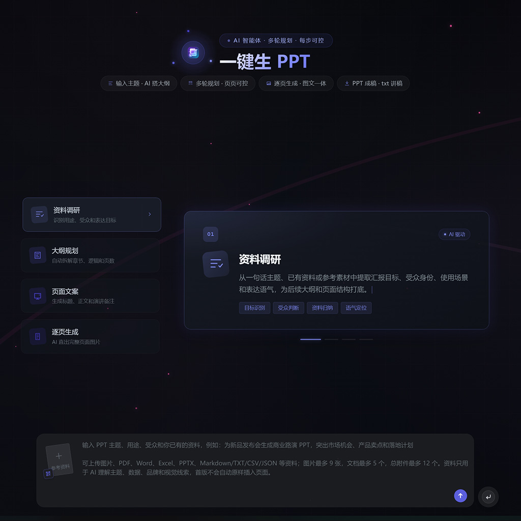 AI一键生成PPT项目实战案例